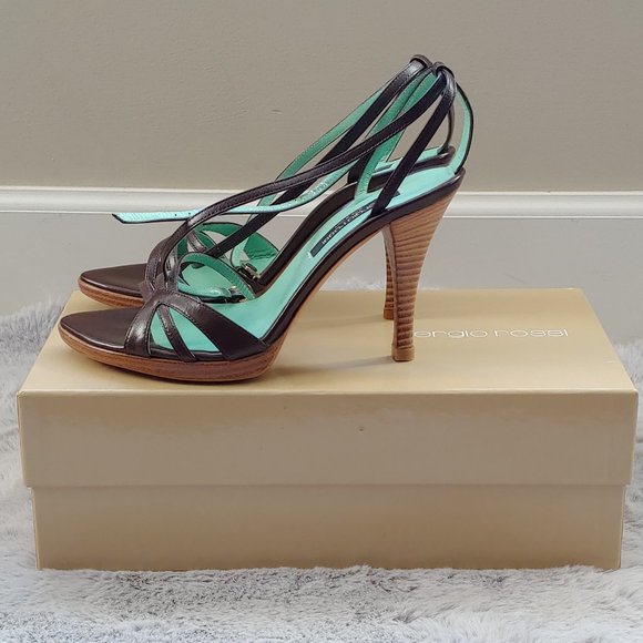 SERGIO ROSSI Platform Leather Heels - Picture 3 of 11